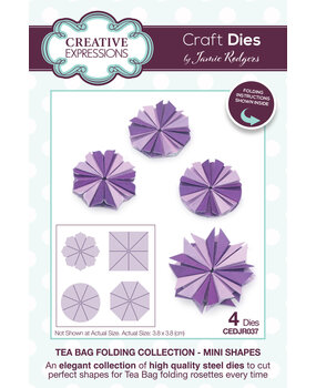 Creative Expressions Jamie Rodgers Craft Die Tea Bag Folding Mini Shapes (CEDJR037) (OUTLET) Creative Expressions Jamie Rodgers Craft Die Tea Bag Folding Mini Shapes (CEDJR037) (OUTLET)