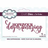 Creative Expressions Sue Wilson Craft Die Mini Expressions Hope Your Day Is Amazing (CEDME108) (OUTLET)