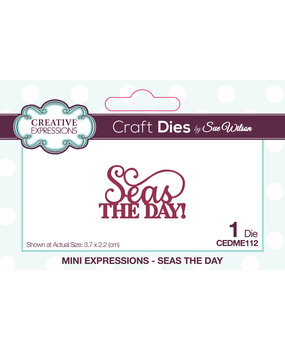 Creative Expressions Sue Wilson Craft Die Mini Expressions Seas The Day (CEDME112) (OUTLET) Creative Expressions Sue Wilson Craft Die Mini Expressions Seas The Day (CEDME112) (OUTLET)