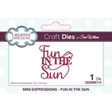 Creative Expressions Sue Wilson Craft Die Mini Expressions Fun In The Sun (CEDME113) (OUTLET)