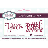 Creative Expressions Sue Wilson Craft Die Mini Expressions Duos To The Beach And Back (CEDME114) (OUTLET)