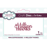Creative Expressions Sue Wilson Craft Die Mini Expressions A Million Thanks (CEDME116) (OUTLET)