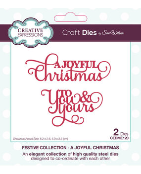 Creative Expressions Sue Wilson Craft Die Festive Mini Expressions A Joyful Christmas (CEDME120) (OUTLET) Creative Expressions Sue Wilson Craft Die Festive Mini Expressions A Joyful Christmas (CEDME120) (OUTLET)