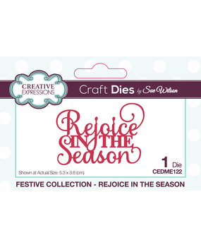 Creative Expressions Sue Wilson Craft Die Festive Mini Expressions Duos Rejoice In The Season (CEDME122) (OUTLET) Creative Expressions Sue Wilson Craft Die Festive Mini Expressions Duos Rejoice In The Season (CEDME122) (OUTLET)
