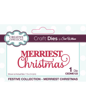 Creative Expressions Sue Wilson Craft Die Festive Mini Expressions Merriest Christmas (CEDME123) (OUTLET) Creative Expressions Sue Wilson Craft Die Festive Mini Expressions Merriest Christmas (CEDME123) (OUTLET)