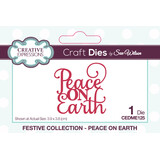Creative Expressions Sue Wilson Craft Die Festive Mini Expressions Peace On Earth (CEDME125) (OUTLET)