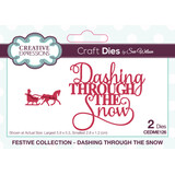 Creative Expressions Sue Wilson Craft Die Festive Mini Expressions Dashing Through The Snow (CEDME126) (OUTLET)