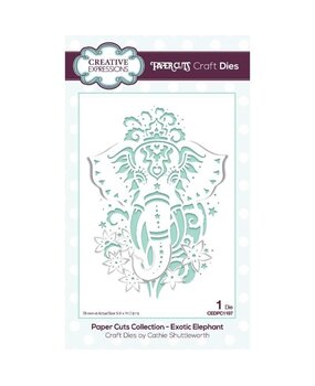Creative Expressions Paper Cuts Exotic Elephant Craft Die (CEDPC1197) (OUTLET) Creative Expressions Paper Cuts Exotic Elephant Craft Die (CEDPC1197) (OUTLET)