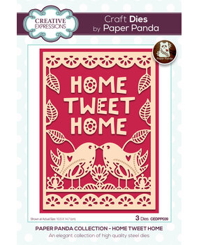 Creative Expressions Paper Panda Craft Die Home Tweet Home (CEDPP039) (OUTLET)