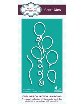 Creative Expressions Craft Dies One-Liner Collection Balloons (CEDSE004) (OUTLET)