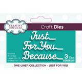 Creative Expressions Craft Dies One-Liner Collection Just For You (CEDSE010) (OUTLET)