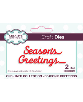 Creative Expressions Craft Dies One-liner Collection Seasons Greetings (CEDSE025) (OUTLET)