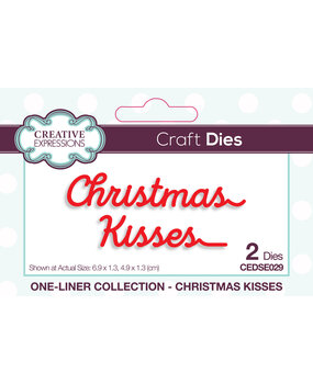 Creative Expressions Craft Dies One-liner Collection Christmas Kisses (CEDSE029) (OUTLET)