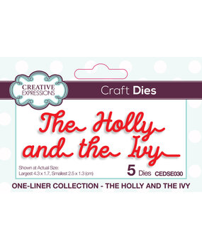Creative Expressions Craft Dies One-liner Collection The Holly and the Ivy (CEDSE030) (OUTLET)