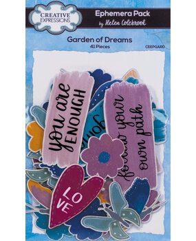 Creative Expressions Helen Colebrook Ephemera Pack Garden Of Dreams (CEEPGARD) (OUTLET)