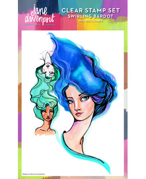 Creative Expressions Jane Davenport Clear Stamp Swirling Bardot (CEJDCS005) (OUTLET)
