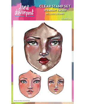 Creative Expressions Jane Davenport Clear Stamp Set Straight Faced (CEJDSC034) (OUTLET) Creative Expressions Jane Davenport Clear Stamp Set Straight Faced (CEJDSC034) (OUTLET)