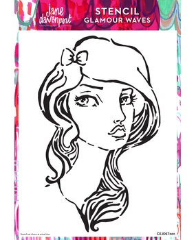 Creative Expressions Jane Davenport Stencil A4 Glamour Waves (CEJDST001) (OUTLET) Creative Expressions Jane Davenport Stencil A4 Glamour Waves (CEJDST001) (OUTLET)
