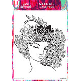 Creative Expressions Jane Davenport Stencil A4 Lace Face (CEJDST005) (OUTLET)