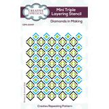 Creative Expressions Mini Triple Layering Stencil Diamonds in Making (CEMLSDIAM) (OUTLET)
