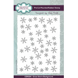 Creative Expressions Sam Poole Rubber Stamp A6 Snow Storm Background (CER024) (OUTLET)