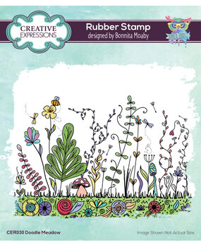 Creative Expressions Bonnita Moaby Rubber Stamp A6 Doodle Meadow (CER030) (OUTLET) Creative Expressions Bonnita Moaby Rubber Stamp A6 Doodle Meadow (CER030) (OUTLET)