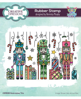 Creative Expressions Bonnita Moaby Rubber Stamp A6 Nutcracker Trio (CER038) (OUTLET) Creative Expressions Bonnita Moaby Rubber Stamp A6 Nutcracker Trio (CER038) (OUTLET)