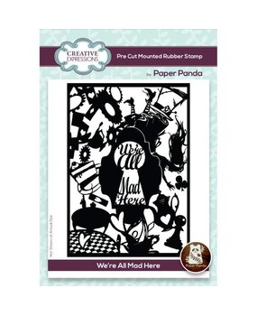 Creative Expressions Paper Panda Rubber Stamp A6 We're All Mad Here (CERPP008) (OUTLET) Creative Expressions Paper Panda Rubber Stamp A6 We're All Mad Here (CERPP008) (OUTLET)