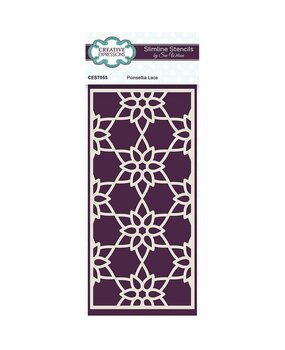 Creative Expressions Sue Wilson Stencil Slimline Poinsettia Lace (CEST055) (OUTLET) Creative Expressions Sue Wilson Stencil Slimline Poinsettia Lace (CEST055) (OUTLET)