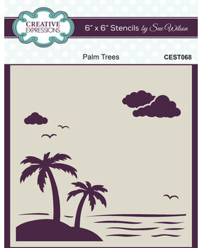 Creative Expressions Sue Wilson Stencil 6x6 Inch Palm Trees (CEST068) (OUTLET) Creative Expressions Sue Wilson Stencil 6x6 Inch Palm Trees (CEST068) (OUTLET)