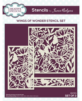 Creative Expressions Jamie Rodgers Stencil Wings Of Wonder (CEST074) (OUTLET) Creative Expressions Jamie Rodgers Stencil Wings Of Wonder (CEST074) (OUTLET)