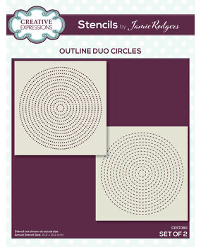 Creative Expressions Jamie Rodgers Stencil Outline Duo Circles (2pcs) (CEST080) (OUTLET) Creative Expressions Jamie Rodgers Stencil Outline Duo Circles (2pcs) (CEST080) (OUTLET)