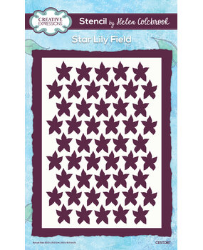 Creative Expressions Helen Colebrook Stencil A5 Star Lily Field (CEST087) (OUTLET) Creative Expressions Helen Colebrook Stencil A5 Star Lily Field (CEST087) (OUTLET)