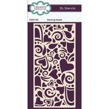 Creative Expressions Stencil DL Swirling Hearts (CEST100) (OUTLET)
