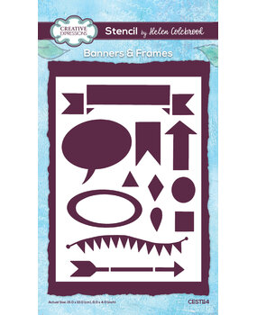 Creative Expressions Helen Colebrook Stencil A5 Banners & Frames (CEST114) (OUTLET) Creative Expressions Helen Colebrook Stencil A5 Banners & Frames (CEST114) (OUTLET)