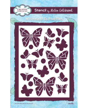 Creative Expressions Helen Colebrook Stencil A5 Whimsical Butterflies (CEST117) (OUTLET) Creative Expressions Helen Colebrook Stencil A5 Whimsical Butterflies (CEST117) (OUTLET)
