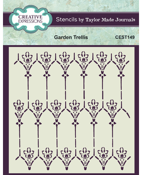 Creative Expressions Taylor Made Journals Stencil Garden Trellis (CEST149) (OUTLET) Creative Expressions Taylor Made Journals Stencil Garden Trellis (CEST149) (OUTLET)