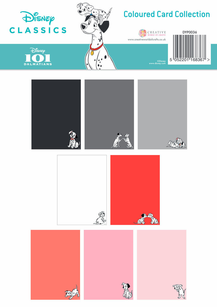 Creative Expressions 101 Dalmatians A4 Coloured Card Collection (DYP0036) (OUTLET) Creative Expressions 101 Dalmatians A4 Coloured Card Collection (DYP0036) (OUTLET)