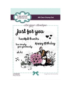 Creative Expressions Designer Boutique Clear Stamp A6 Woodland Walk Missy Mouse (UMSDB088) (OUTLET) Creative Expressions Designer Boutique Clear Stamp A6 Woodland Walk Missy Mouse (UMSDB088) (OUTLET)
