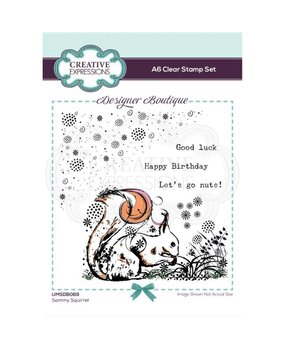 Creative Expressions Designer Boutique Clear Stamp A6 Woodland Walk Sammy Squirrel (UMSDB089) (OUTLET) Creative Expressions Designer Boutique Clear Stamp A6 Woodland Walk Sammy Squirrel (UMSDB089) (OUTLET)