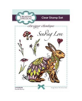 Creative Expressions Designer Boutique Doodle Bunny A6 Clear Stamps (UMSDB098) (OUTLET) Creative Expressions Designer Boutique Doodle Bunny A6 Clear Stamps (UMSDB098) (OUTLET)