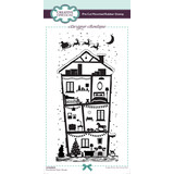 Creative Expressions Designer Boutique Rubber Stamp DL Christmas Town House (UMSDB121) (OUTLET)