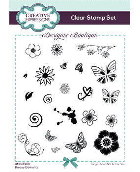 Creative Expressions Designer Boutique Clear Stamp A6 Breezy Elements (UMSDB131) (OUTLET) Creative Expressions Designer Boutique Clear Stamp A6 Breezy Elements (UMSDB131) (OUTLET)