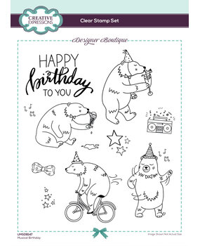 Creative Expressions Designer Boutique Clear Stamp A5 Musical Birthday (UMSDB147) (OUTLET) Creative Expressions Designer Boutique Clear Stamp A5 Musical Birthday (UMSDB147) (OUTLET)