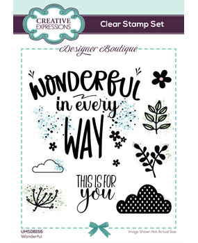 Creative Expressions Designer Boutique Clear Stamp A6 Wonderful (UMSDB155) (OUTLET) Creative Expressions Designer Boutique Clear Stamp A6 Wonderful (UMSDB155) (OUTLET)