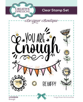 Creative Expressions Designer Boutique Clear Stamp A6 Enough (UMSDB158) (OUTLET) Creative Expressions Designer Boutique Clear Stamp A6 Enough (UMSDB158) (OUTLET)