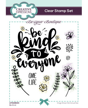 Creative Expressions Designer Boutique Clear Stamp A6 Be Kind (UMSDB160) (OUTLET) Creative Expressions Designer Boutique Clear Stamp A6 Be Kind (UMSDB160) (OUTLET)