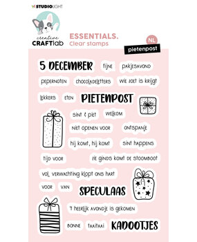 Creative Craftlab Essentials Clear Stamps Pietenpost NL (CCL-ES-STAMP321) (OUTLET) Creative Craftlab Essentials Clear Stamps Pietenpost NL (CCL-ES-STAMP321) (OUTLET)