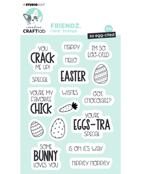 Creative Craftlab Friendz Clear Stamps So egg-cited (CCL-FR-STAMP416) (OUTLET) Creative Craftlab Friendz Clear Stamps So egg-cited (CCL-FR-STAMP416) (OUTLET)