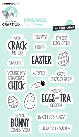 Creative Craftlab Friendz Clear Stamps So egg-cited (CCL-FR-STAMP416) (OUTLET)